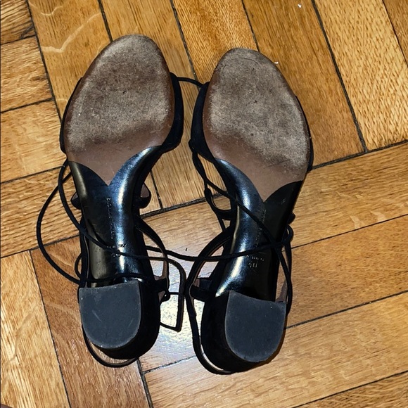 Tabitha Simmons Lace up Suede Block Heel Sandal - Picture 5 of 5